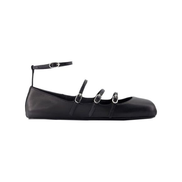 Cage Ballerinas - Alexander McQueen - Leather - Black - Picture 1 of 4